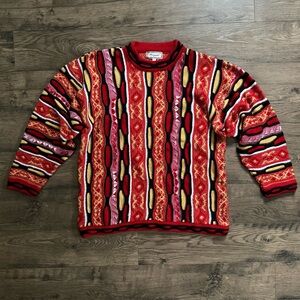 Vibrant Men's Crewneck Sweater with Stripes